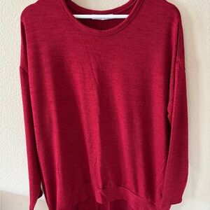 Wilfred Free U Neck Long Sleeve Top red size M